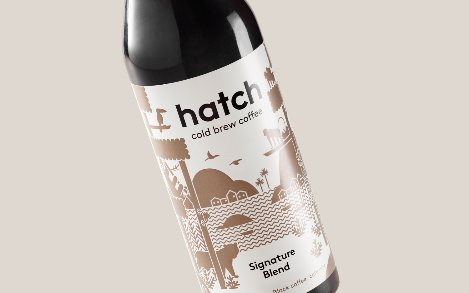 Hatch Cold Brew Coffee, diseño gráfico café