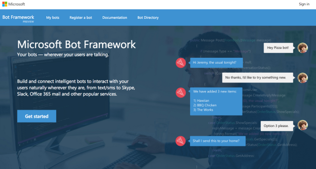Bots de Microsoft, bot negocios, microsoft bot